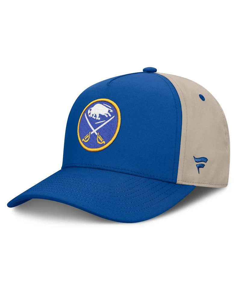 Fanatics Men's Royal/Tan Buffalo Sabres 2026 Stanley Cup Playoffs Locker Room Adjustable Hat