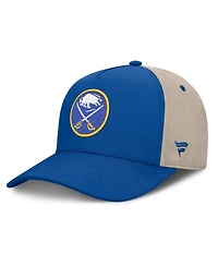 Fanatics Men's Royal/Tan Buffalo Sabres 2026 Stanley Cup Playoffs Locker Room Adjustable Hat