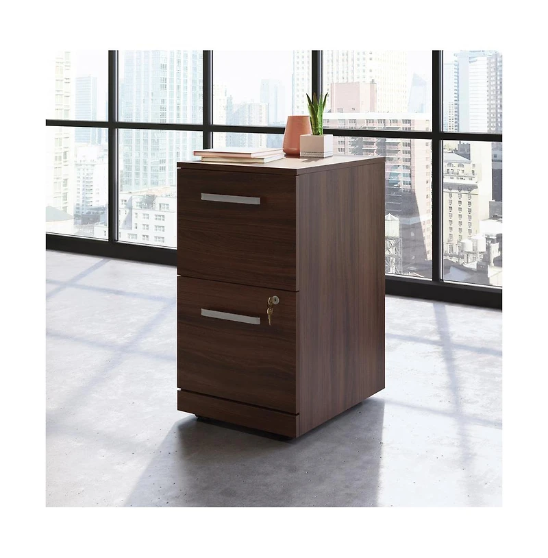 Sauder Affirm Commercial Office File Cabinet, Noble Elm finish