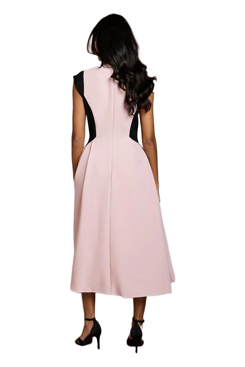 Coast Women's Crepe Colour Block Midi Dress