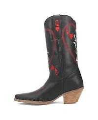 Dingo Women's Queen A Hearts Leather Boots