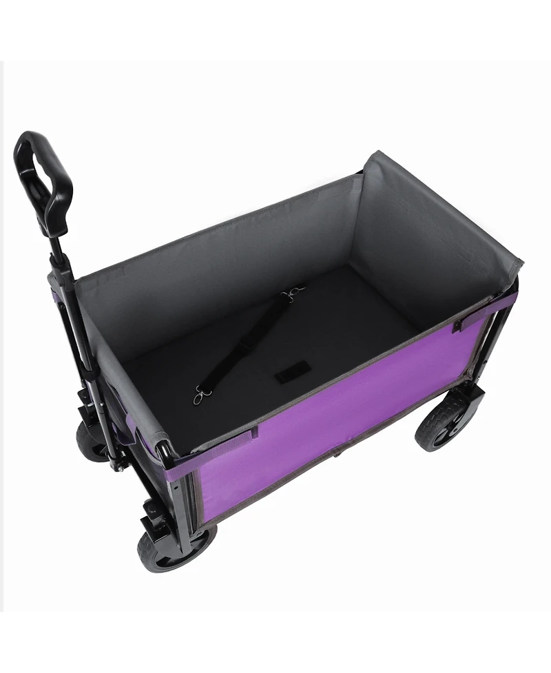 Mondawe 3-in-1 Lightweight Collapsible Utility Carts - Storage Wagon/Trunk Organizer/Pet Storage Wagon w/ 360degree(s) All-Terrain Wheels