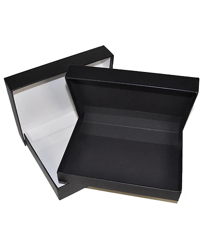 Archival Methods Onyx 20x24x1-3/8" Portfolio Box, 20-1/8x24-1/8", Buckram /Lining