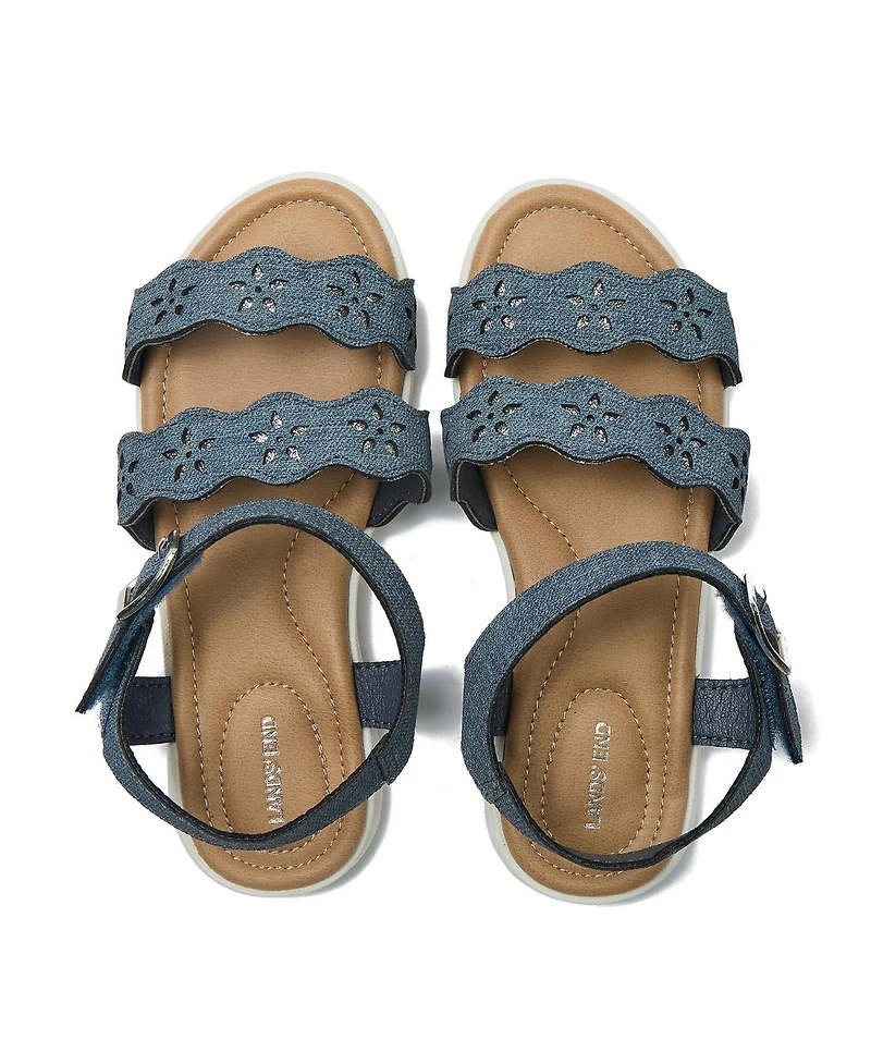 Lands' End Girls Easy On Flower Sandals