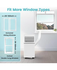 Antartic Star 10000 Btu Portable Air Conditioner, 3-in-1 Ac with Cooling/Fan/Dehumidifier, Remote, Led Display, Sleep Mode, Window Kit