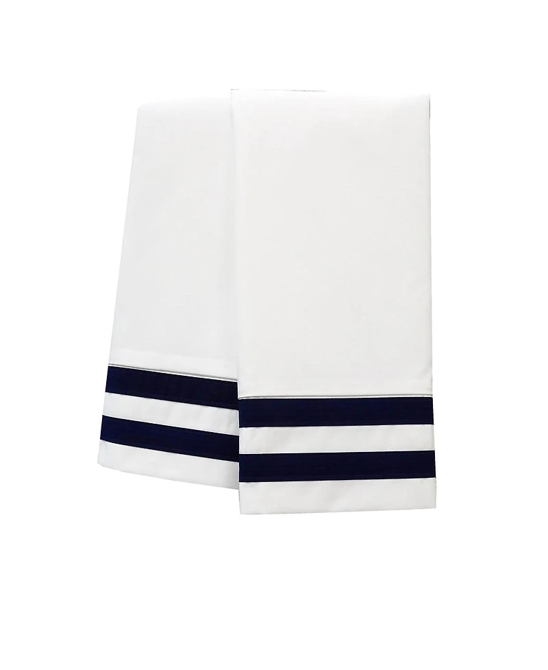 Egyptian Linens Banded Pillowcase Set Luxurious 608 Thread Count Usa