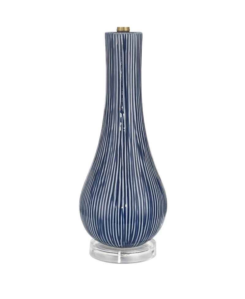 360 Lighting Shannon 30 1/2" High Stripe Ceramic Gourd Table Lamp