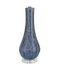 360 Lighting Shannon 30 1/2" High Stripe Ceramic Gourd Table Lamp
