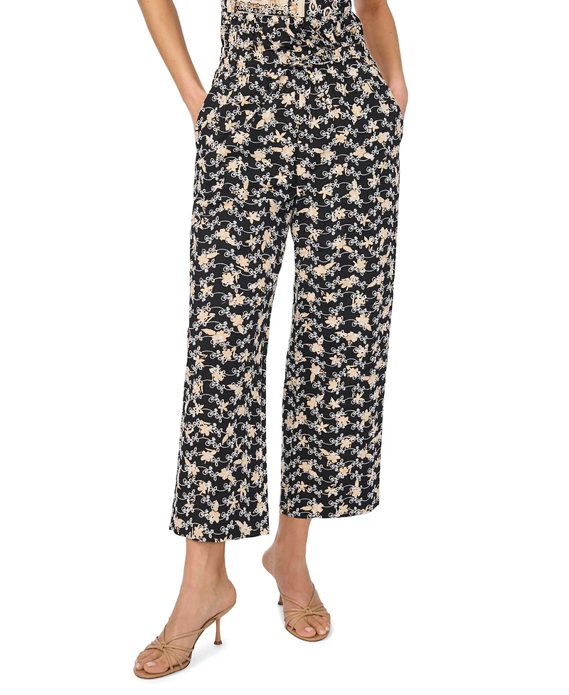 CeCe Women's Elastic Waist Pull-On Pants