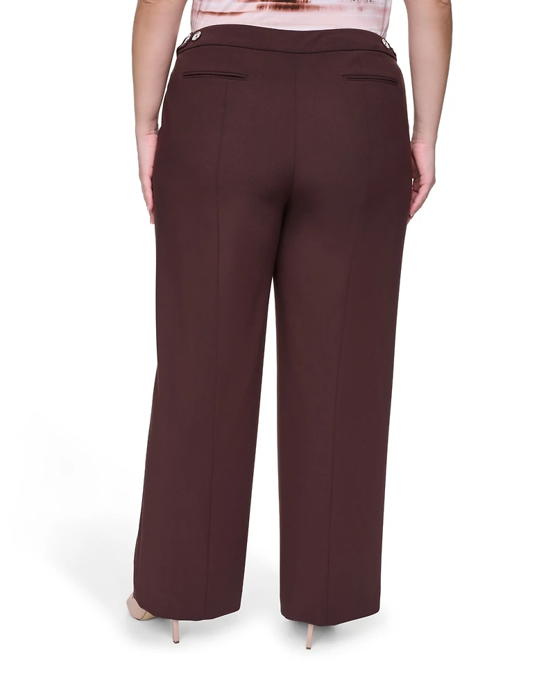 Calvin Klein Plus Mid Rise Highline Ankle Pants