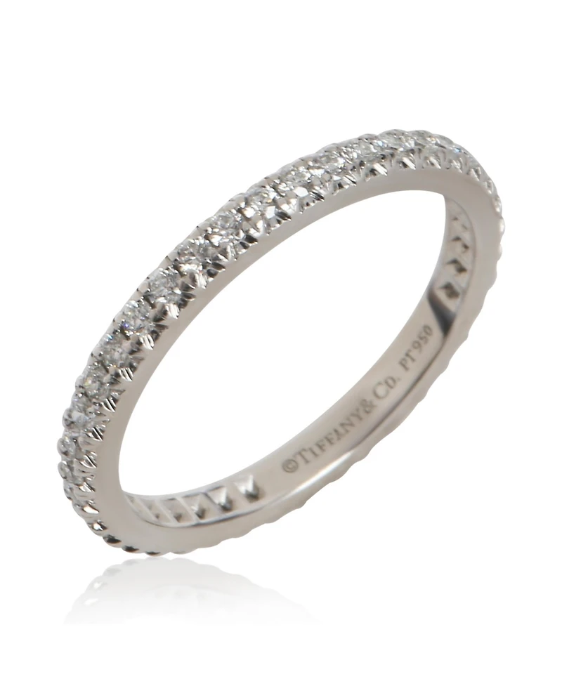 Pre-Owned Tiffany & Co Platinum Diamond Soleste Band