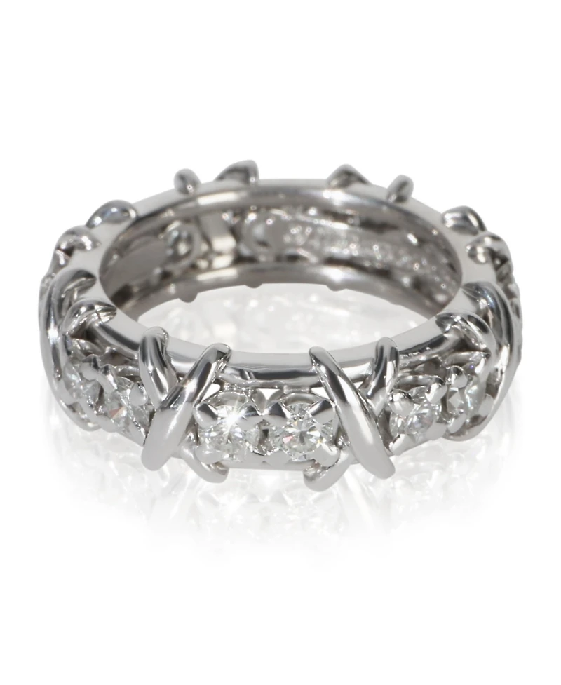 Pre-Owned Tiffany & Co Platinum Diamond Sixteen Stone Ring