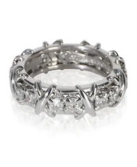 Pre-Owned Tiffany & Co Platinum Diamond Sixteen Stone Ring