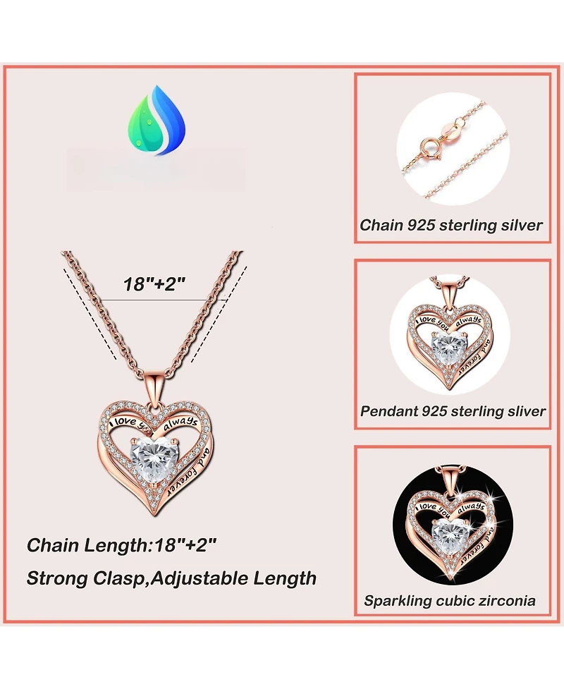 Gnuadz Mom Necklace Sterling Heartfelt Message Lighted Box