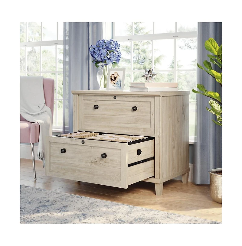 Sauder Hammond Commercial Office File Cabinet, Chalk Oak finish
