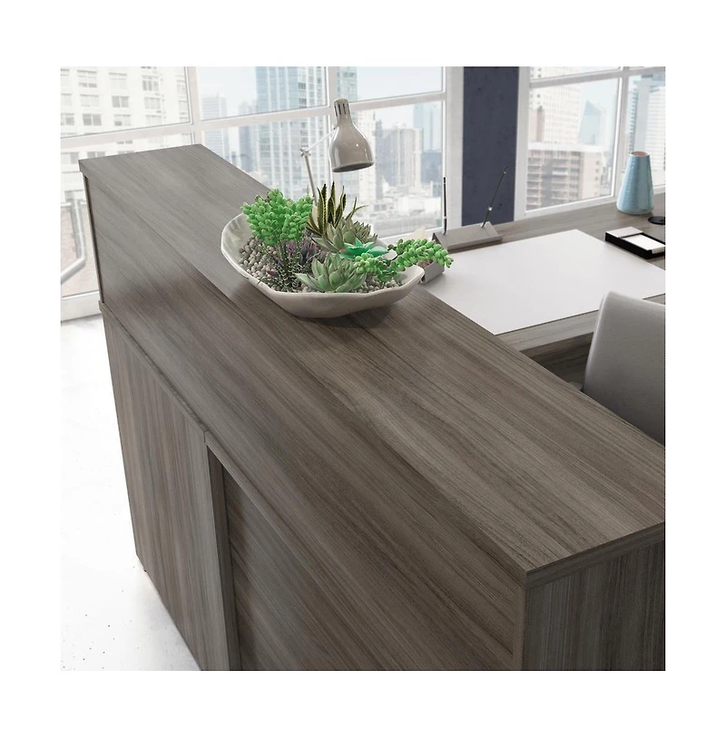 Sauder Affirm Commercial Office Hutch, Hudson Elm finish