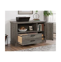 Sauder Aspen Post Commercial Office Credenza, Pebble Pine finish