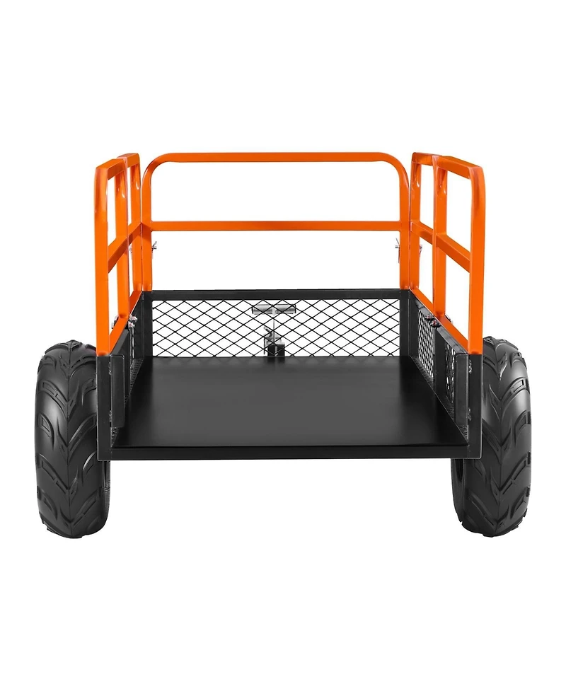 Sugift 22 Cu Ft Steel Dump Utility Trailer for Atv Utv and Mowers