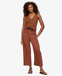 Sanctuary Women's No Rush Button-Front Sleeveless Tank Top