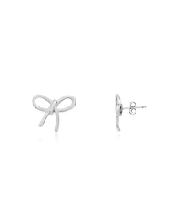The Lovery Loopy Bow Stud Earrings Sterling Silver