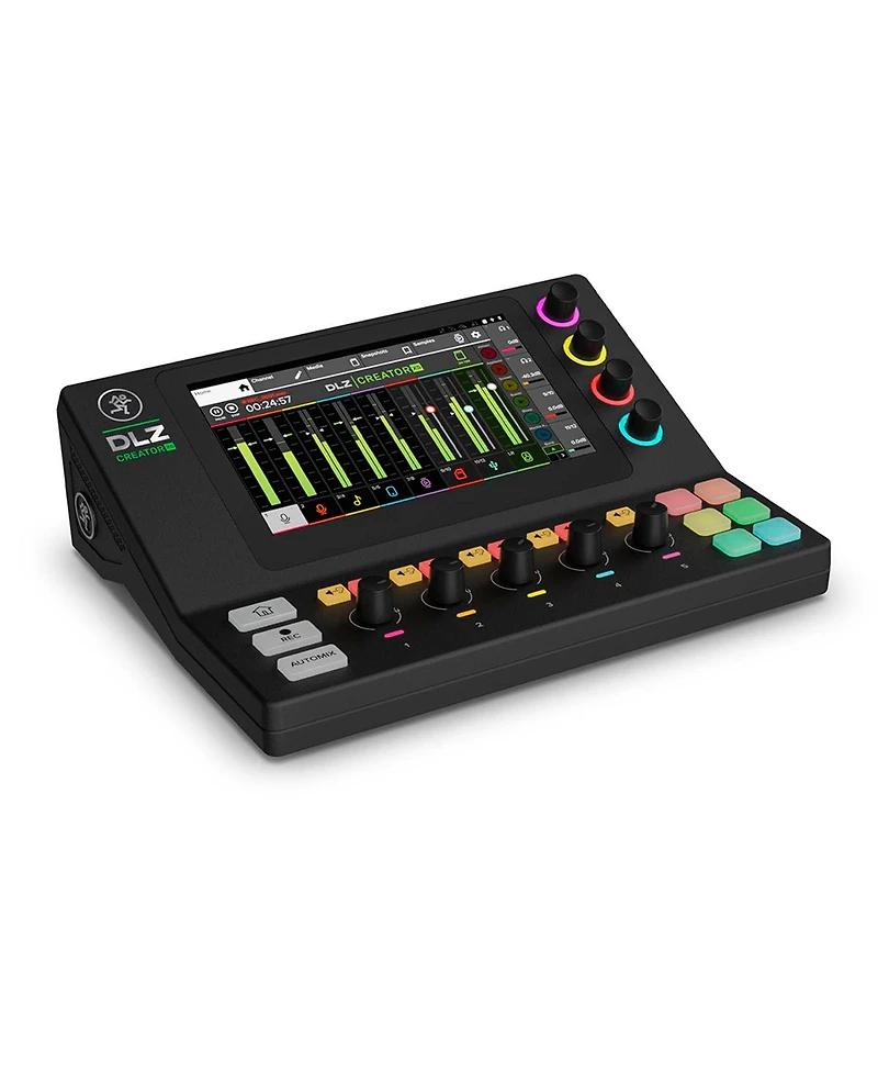 Mackie Dlz Creator Xs Compact Adaptive Digital Mixer, Bundle with TAPH100 Headphones and 2x Xlr Cables