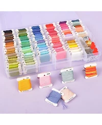 Gnuadz 52pieces Embroidery Floss Kit Beads Tools Friendship Bracelet Diy