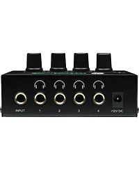 Mackie Hm-4 4-Way Headphone Amplifier - With Stereo 1/4" Female Phone to 1/4" Male Phone Trs Headphone Cable, 25'
