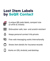 SeQR Contact Lost Item Labels 6-Pack