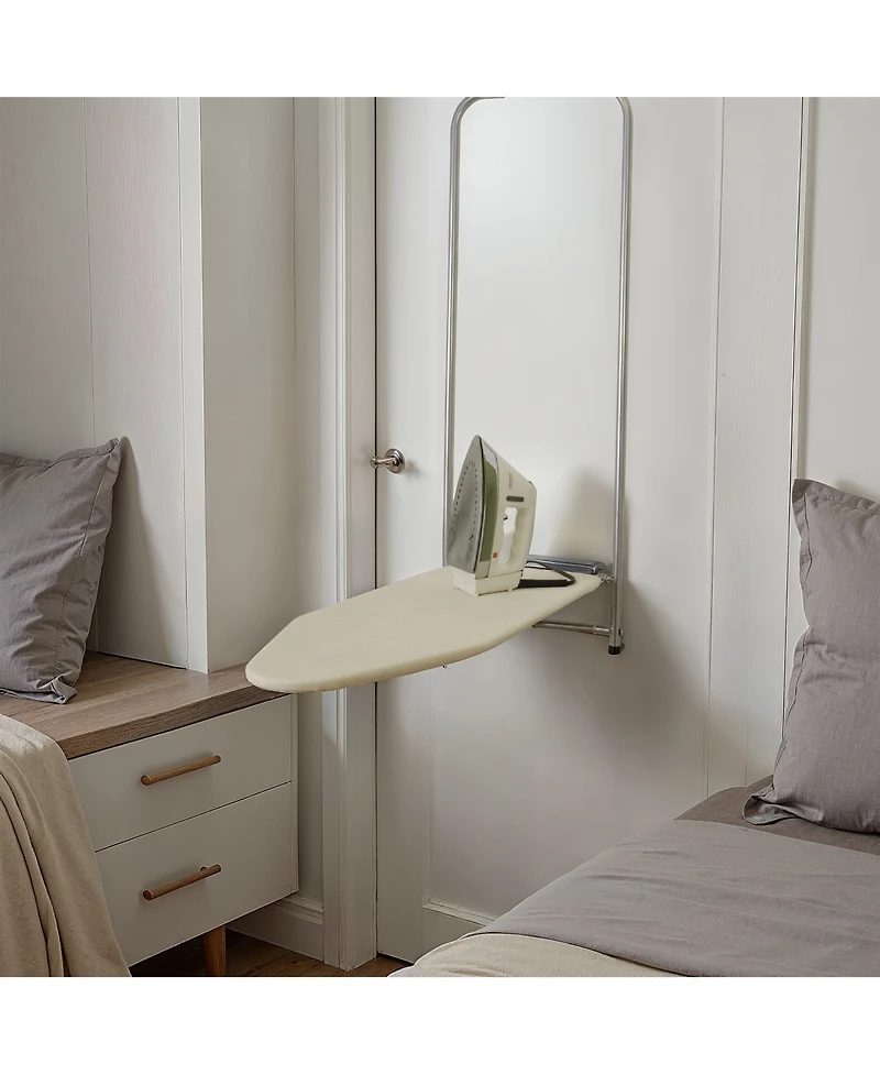 Household Essentials Over the Door Ironing Board, Includes Padded Board Cover