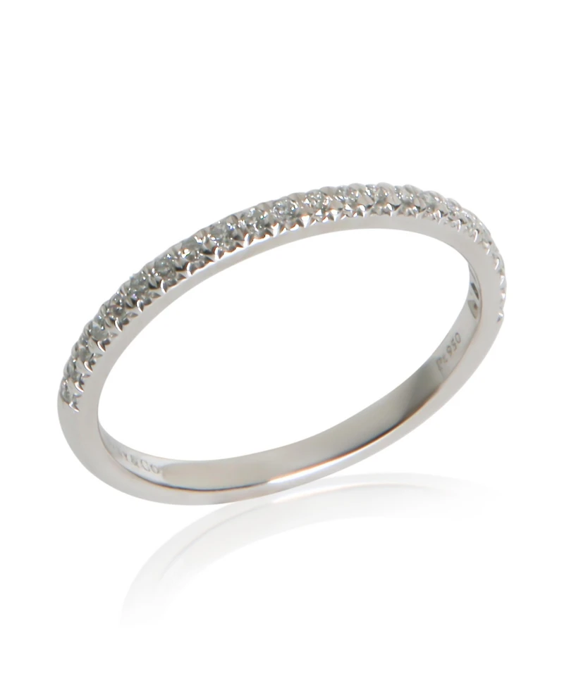 Pre-Owned Tiffany & Co Platinum Diamond Soleste Half Eternity Band