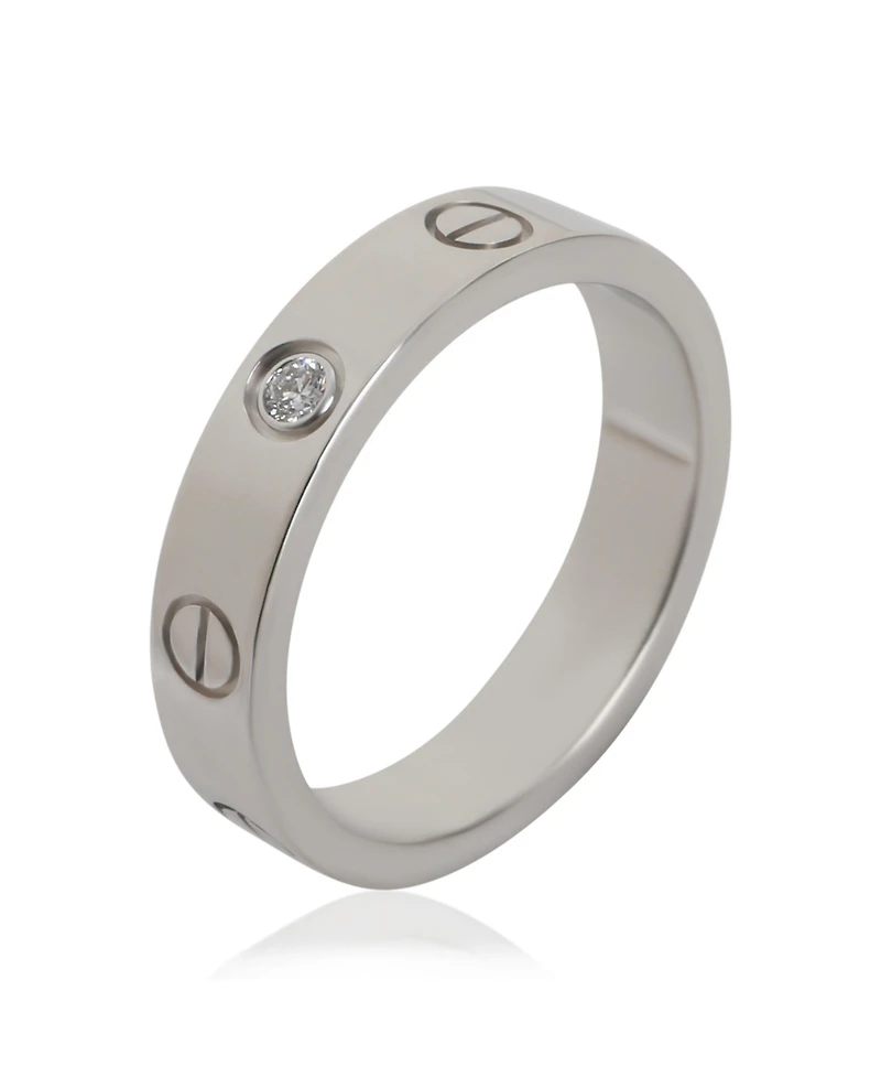 Pre-Owned Cartier White Gold Diamond Small Model Love Ring