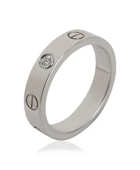 Pre-Owned Cartier White Gold Diamond Small Model Love Ring