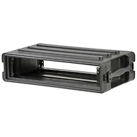 Skb 2U Roto-Molded Shallow Rack Case with Steel Rails