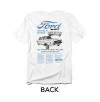 Mustang Men's Ford Gt Fastback Advert Front Back T-Shirt