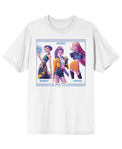 KPop Demon Hunters Boys Huntrix on White Short Sleeve Kids T Shirt