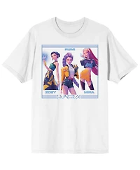 KPop Demon Hunters Boys Huntrix on White Short Sleeve Kids T Shirt