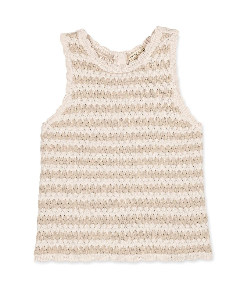 Hope & Henry Women's Organic Button Back Sweater Tank