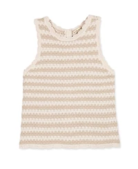 Hope & Henry Women's Organic Button Back Sweater Tank