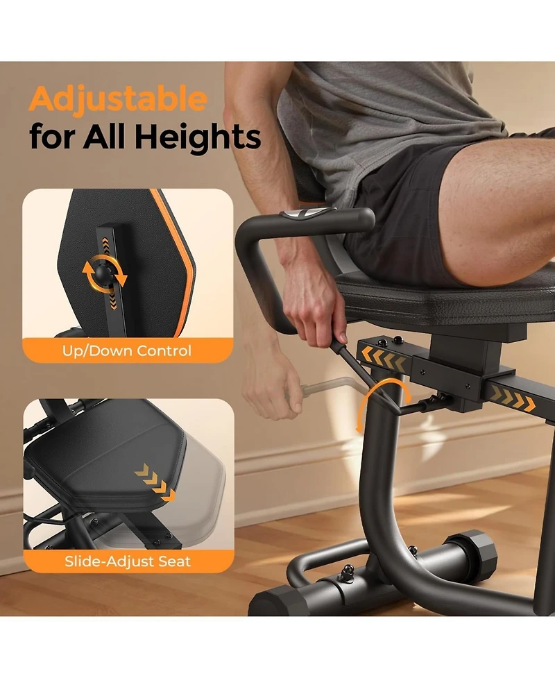 Fed Fitness Smart Recumbent Exercise Bike Pro with App, 350LB Capacity, 16-Level Magnetic Resistance, Lcd Monitor and Pulse Sensors