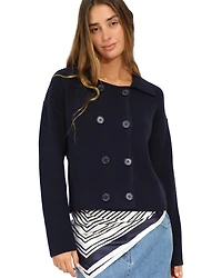 Belle & Bloom Women's Make It With You Buttoned Cardi Jacket