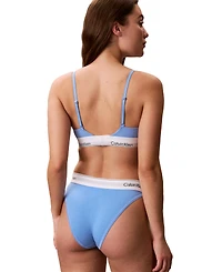 Calvin Klein Women's Icon Cotton-Modal Lightly Lined Triangle Bralette QF8498
