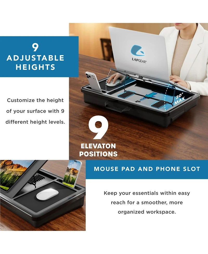 Lapgear Ergonomic Pro Lap Desk