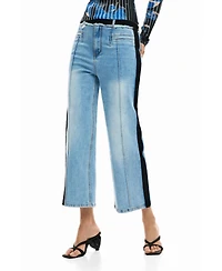 Desigual Women's Two-material denim trousers