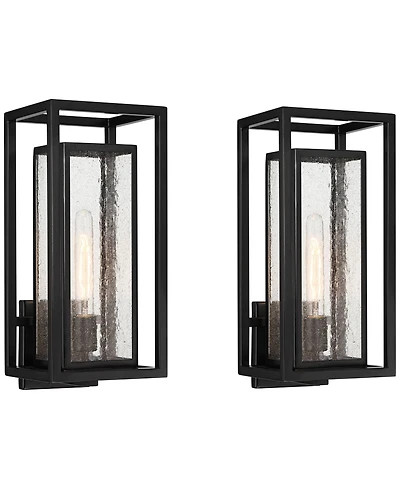 Possini Euro Design Amir 18inch High Outdoor Wall Light Set of 2