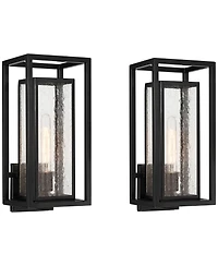 Possini Euro Design Amir 18inch High Outdoor Wall Light Set of 2