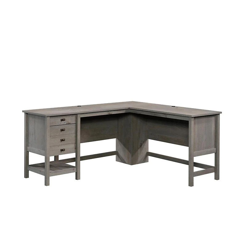 Sauder Cottage Road L Desk Oak finish