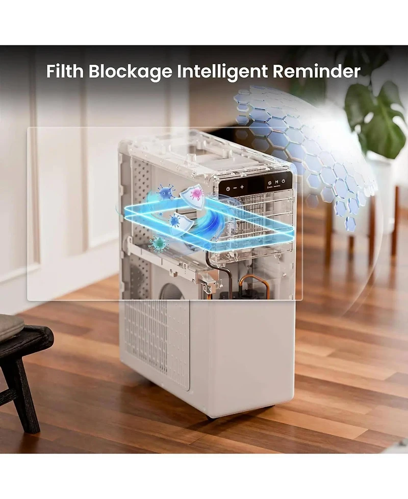 Cowsar 12000 Btu Smart Portable Ac, Drainage-Free with Timer