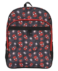 Spider-Man Boys' All Over Print Backpack, Lunch Bag, Pencil Case and Key Chain, 4-Piece Set