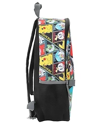 Pokemon Boys' and Girls' Backpack, Lunch Bag, Pencil Case, Key Chain and Caraniber, 5-Piece Set