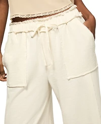 Lucky Brand Women's Fleece Wide-Leg Pants